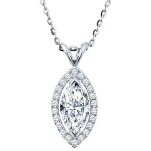 🎀 Exquisite Gifts Marquis CZ Hollow Pendant Necklace for Women, EVGG1073